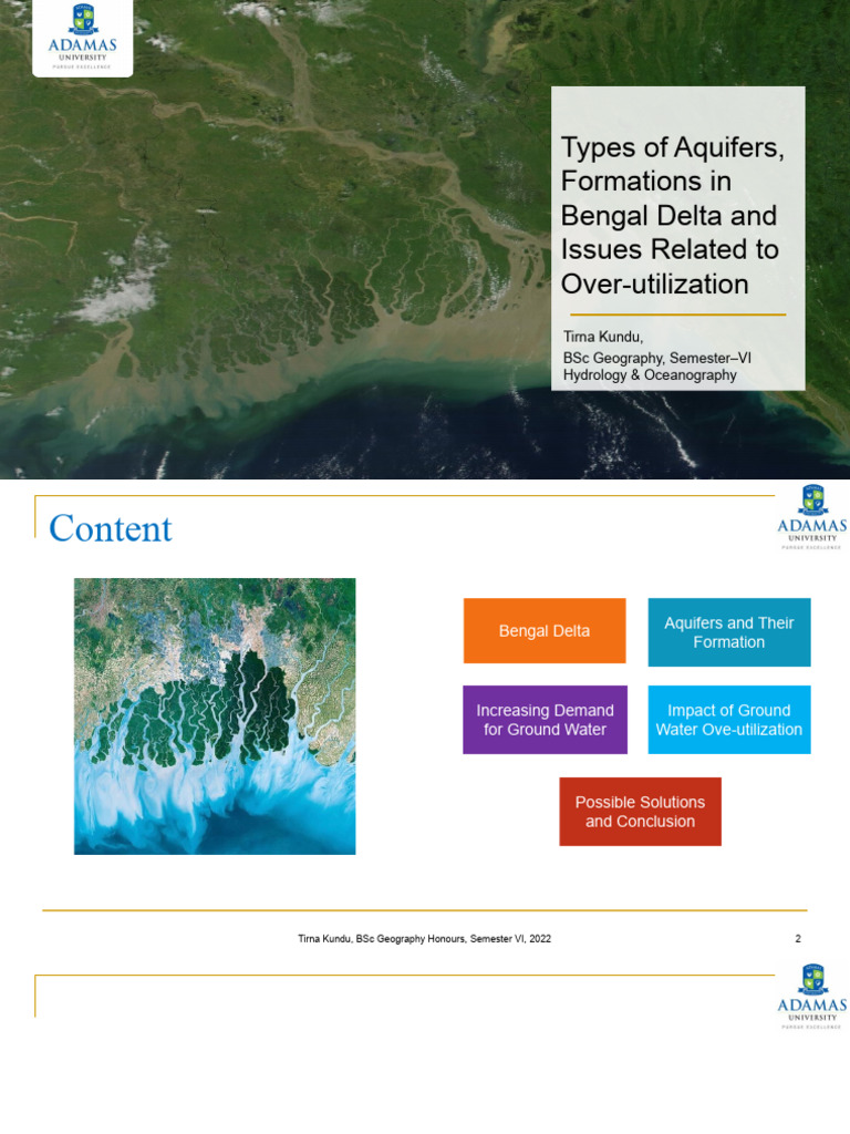 Aquifers in Bengal Delta: Types & Issues | PDF | Groundwater | Aquifer