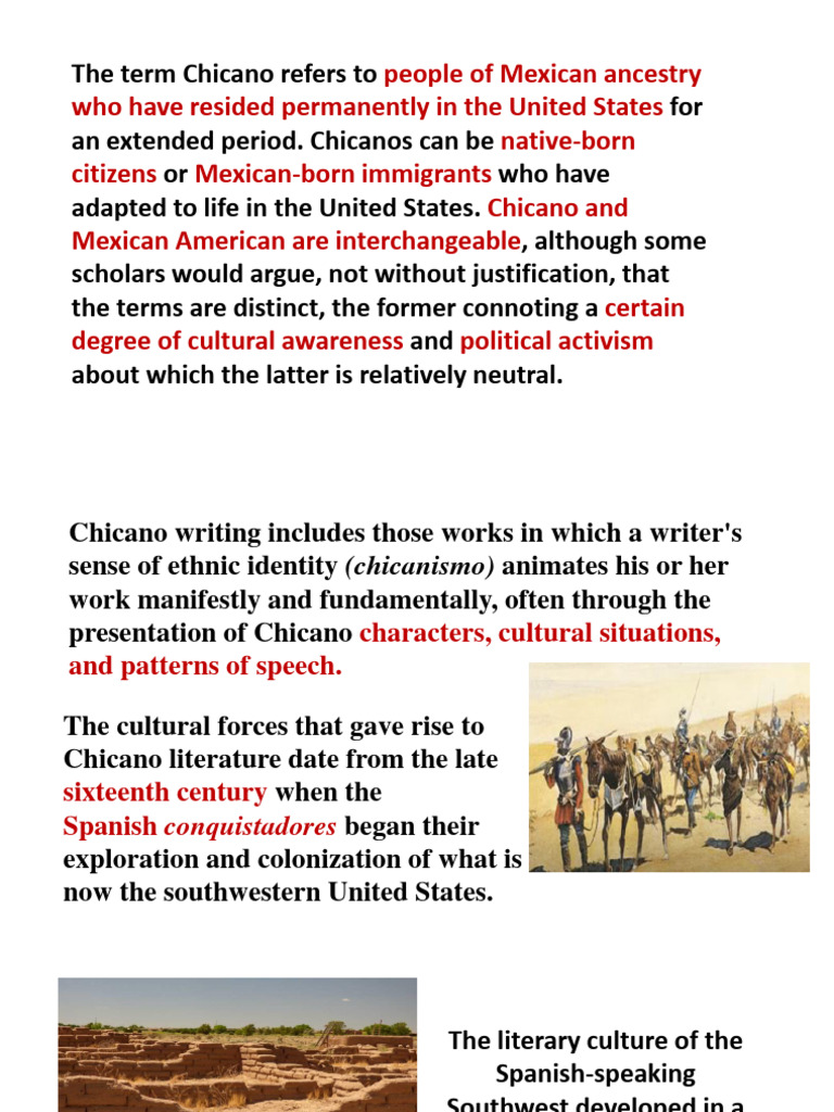 Understanding Chicano Identity and Literature | PDF | Chicano | Mexico