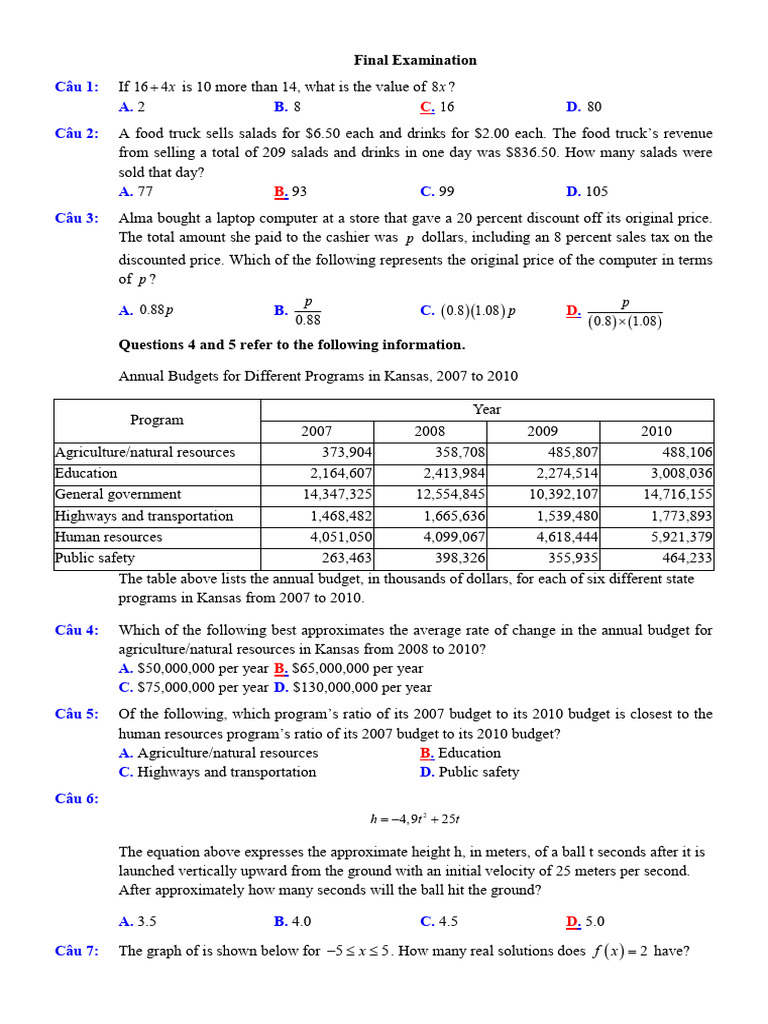 Filnal Test Answer | PDF | Euclidean Vector
