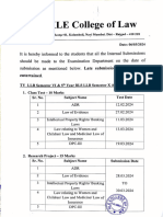 3rd LLB & 3rd BLS, 4th BLS, 5th BLS