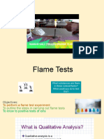 Lesson 1 - Flame Tests and Practical