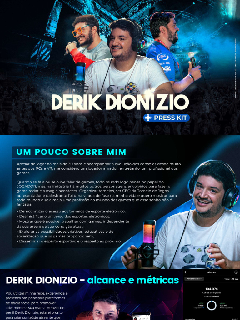 Derik Dionizio: Profissional dos Games | PDF | Videogames