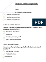 Les Principales Familles de Produits alimentairesTC6HCRB