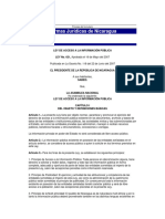 Ley 621 - Ley de Acceso A La Informacion Publica Nicaragua
