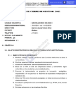 Informe de Fin U.E. Gestión 2023