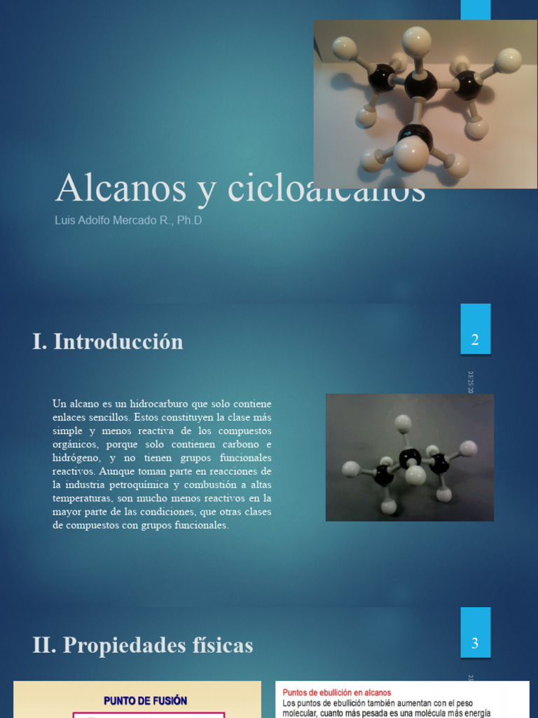Alcanos y Cicloalcanos | Descargar gratis PDF | Alcano | Reacciones ...