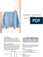 Simply Stated Cardigan Pattern