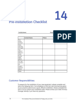 Pre-Installation Checklist Pages - Prodigy - Lunar iDXA LU46004EN