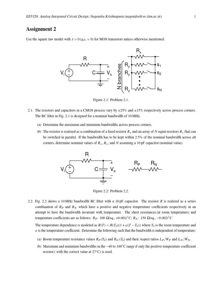 Bandwidth Analysis in CMOS Circuits | PDF | Electrical Components ...