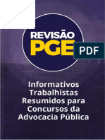 Informativos Trabalhistas Resumidos para Concursos Da Advocacia Pblica 1