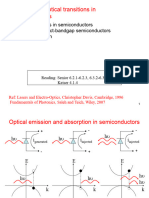 Lecture 10 - Optical Transitions in Semiconductors