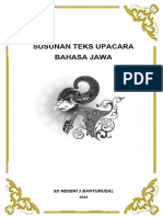Teks Urutan Tata Upacara Bahasa Jawa