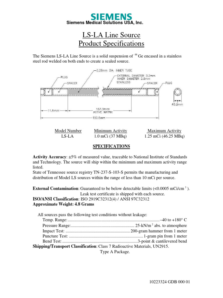 LS-LA Line Source Specifications | PDF | Computers | Technology ...