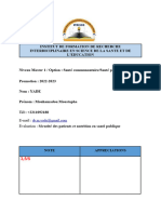 Sujet-1 - Evaluation continue-sÃ©curitÃ© Des Patients Et Nutrition