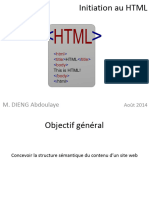 Initiation Au HTML