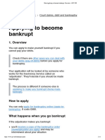 Print Applying To Become Bankrupt - Overview - GOV - UK