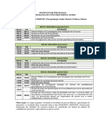 Cronograma Do Concurso - Psicopatologia Saude Mental e Praticas Clinicas