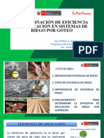 EFICIENCIA DE APLICACION DE RIEGO POR GOTEO - William