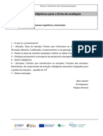 C2 - Objetivos para A Ficha de Avaliação - Mód. 3