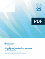 Situacion de Los Derechos Humanos en Guatemala 2022 Informe Del Alto Comisionado