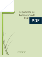 Reglamento Oficial de Laboratorio Física