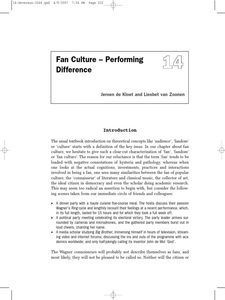 Understanding Fan Culture Dynamics | PDF | Liberal Arts Education