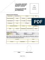 5.1 Actualización Ficha de Datos