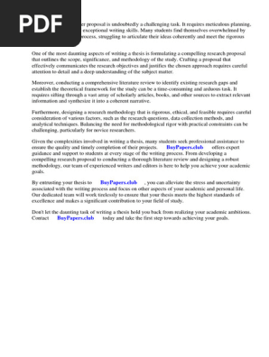 Writing a Research Paper Proposal