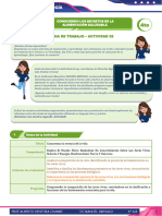 CyT 4to - U01 Sem 2 Ficha de Trabajo Composicion de La Vida