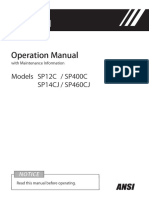 SP400C - SP460CJ Operator