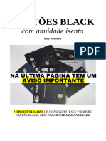 Cartões Blacks Isentos de Mensalidade