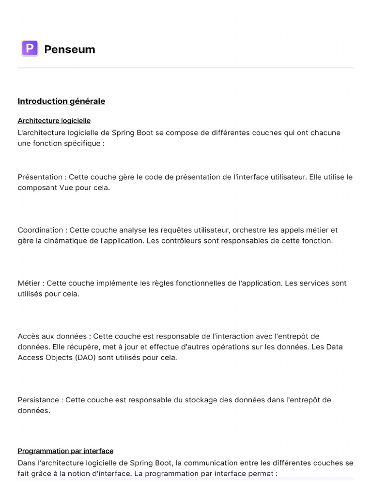 Introduction À Spring Boot & Architecture Log | PDF