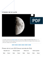 Phases de La Lune - Espace Pour La Vie