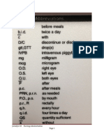 Common Abbreviations in Nursing and Medical 2