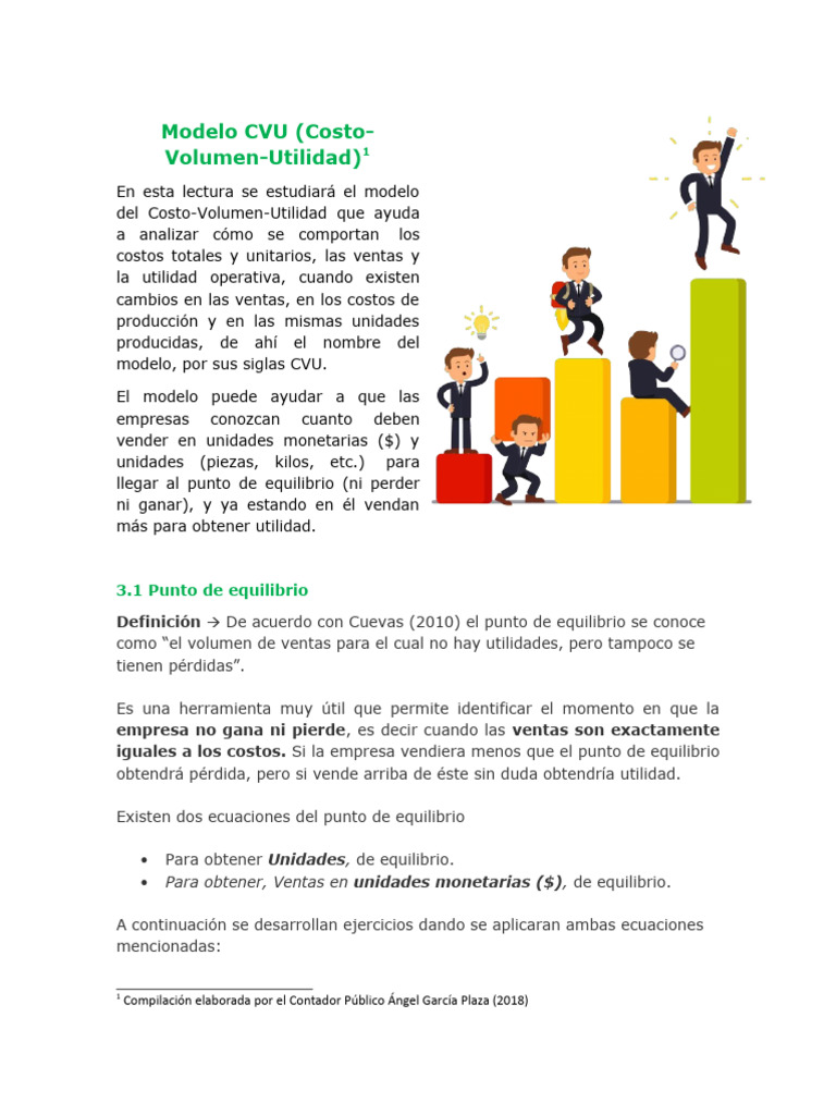 Análisis del Modelo CVU | PDF | Ciencias económicas