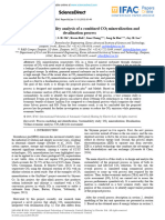 Design Ans Sustainability Analysis of A Combined CO2 Mineralization and Desalination Process