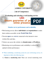 Harambee University Unit of Competence: Evaluating and Selecting A Web Hosting Service