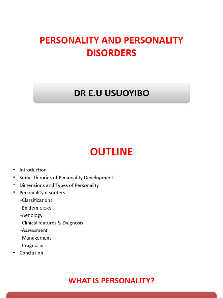 Personality and Personality Disorders 2 | PDF | Personality Disorder | Id