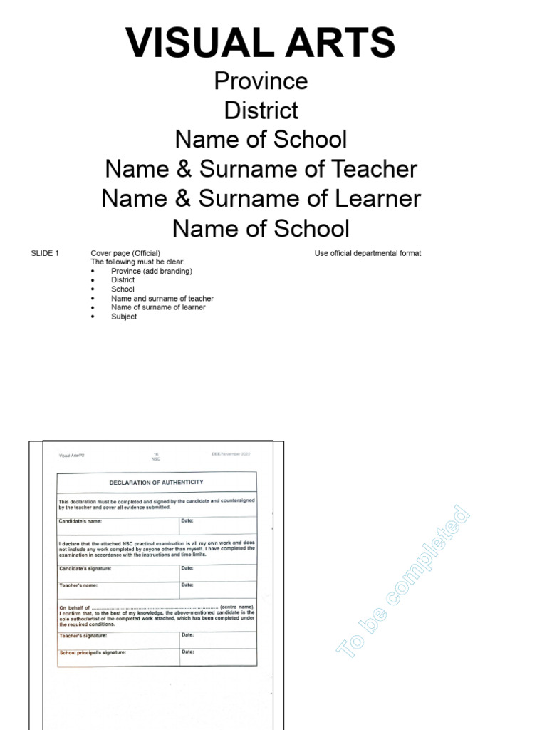 DBE RETROSPECTIVE Annexure E - Template For Presentation | PDF ...