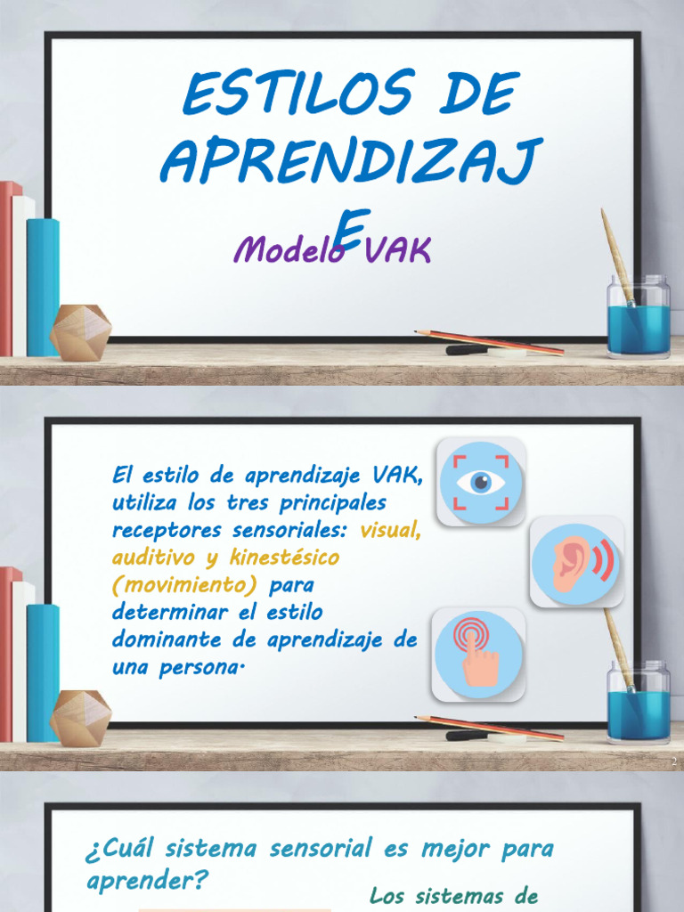 ESTILOS DE APRENDIZAJE 8°-1°-2° y 3°M | PDF | Aprendizaje | Psicología ...
