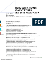 Effets Microclimatiques Des Brise-Vent Et Des Aménagements Régionaux