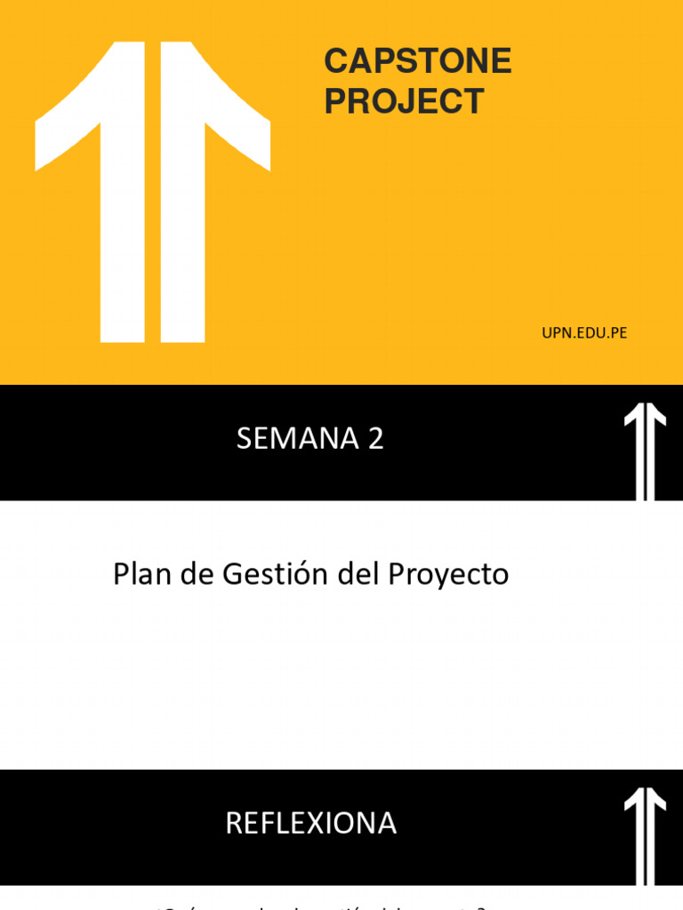Plan de Gestión del Capstone Project | PDF