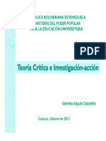 TEORIA CRITICA E INVESTIGACION ACCION - copia