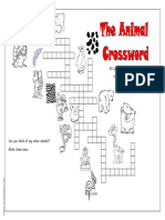 Crosswords Animals