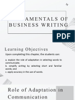 Chapter 2 Fundamentals of Business Writing