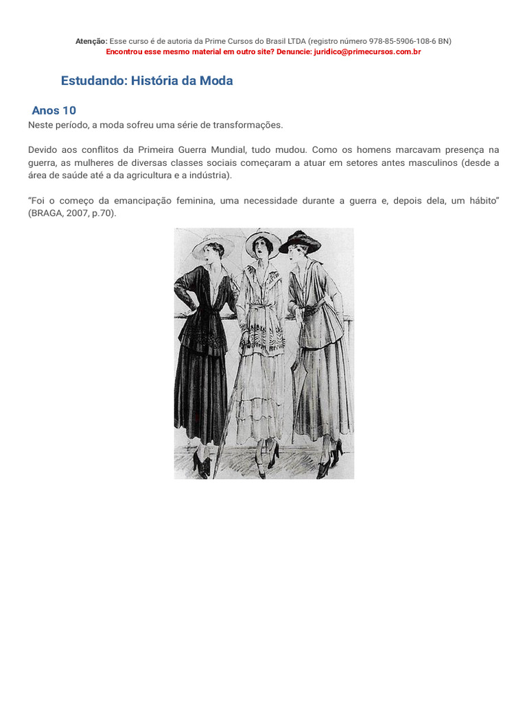 Estudando - História Da Moda - 6 | PDF | Moda | Saia