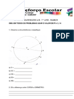 Revisão de MATEMÁTICA II - 7 ° ANO