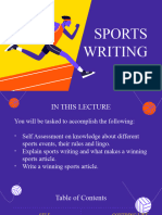 SPORT WRITING. Brybry2022