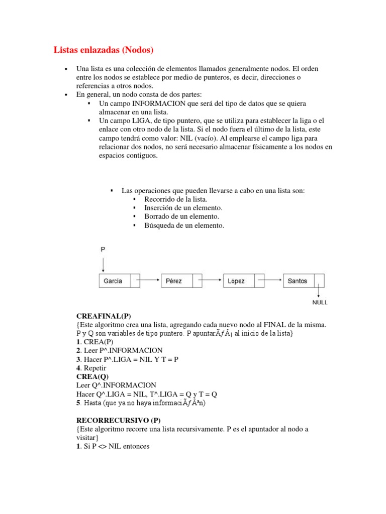 Introducción a Nodos y Punteros en C | PDF | Puntero (Programación de ...