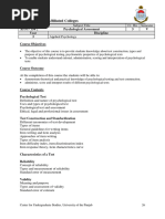 APSY-354 Psychological Assessment